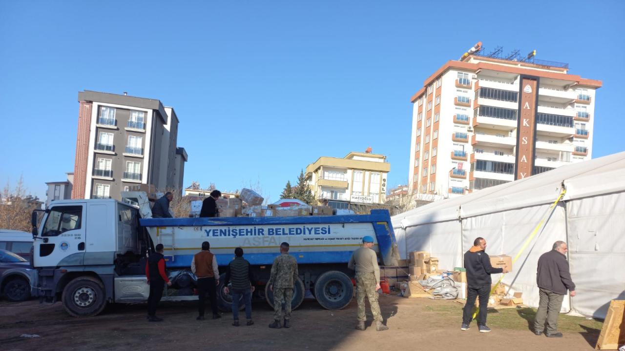 Yenişehir Belediyesi ve eczacı odalarından sahra eczanelerine destek