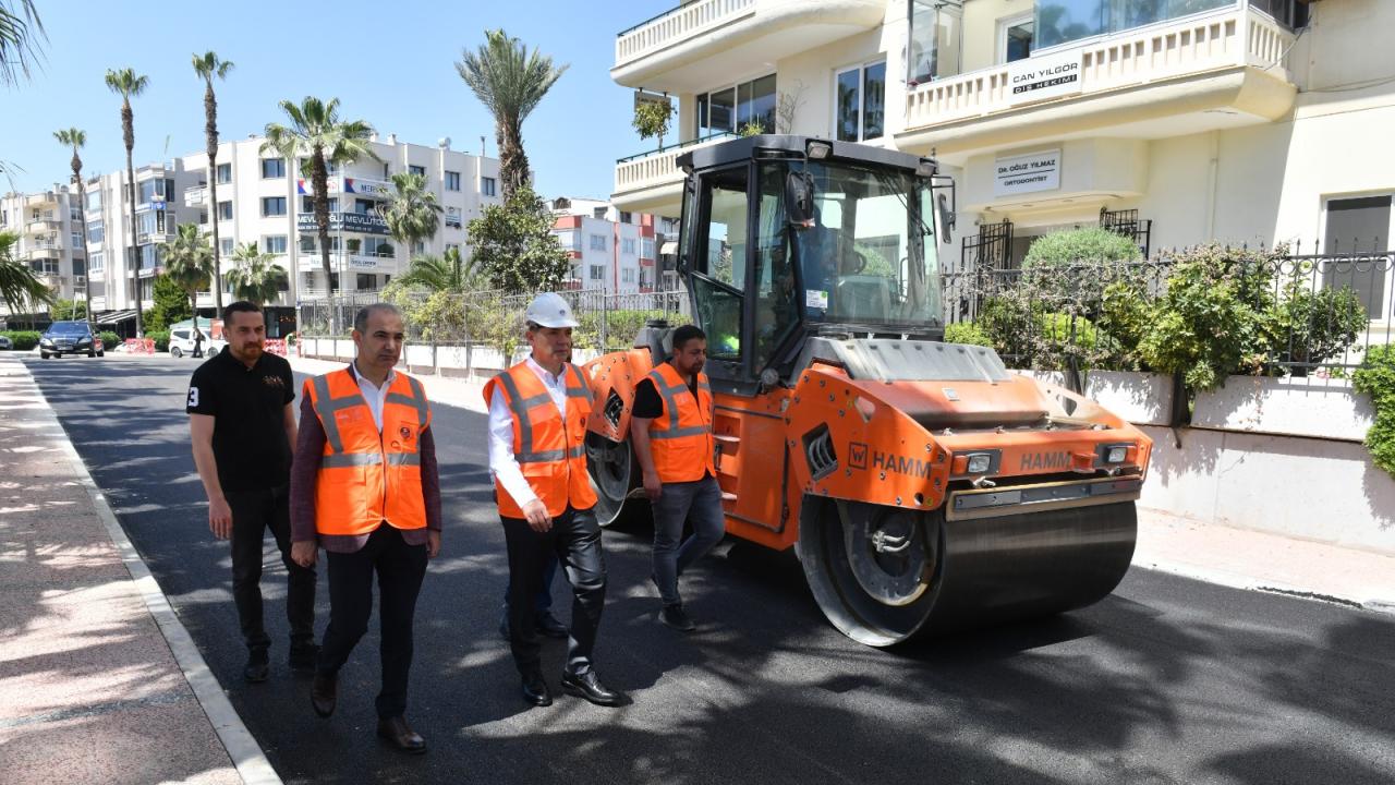 Yenişehir Belediyesi yol yapım ve onarım çalışmalarını sürdürüyor