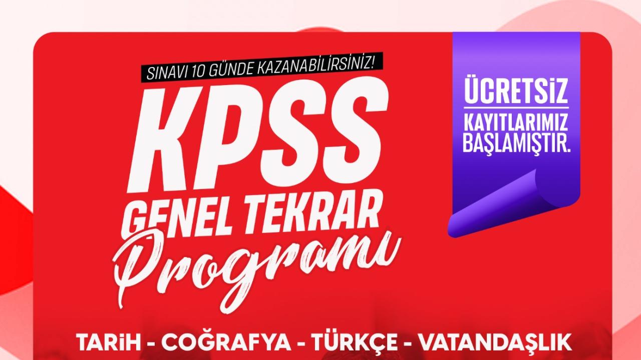 Yenişehir Belediyesinden ücretsiz KPSS genel tekrar programı