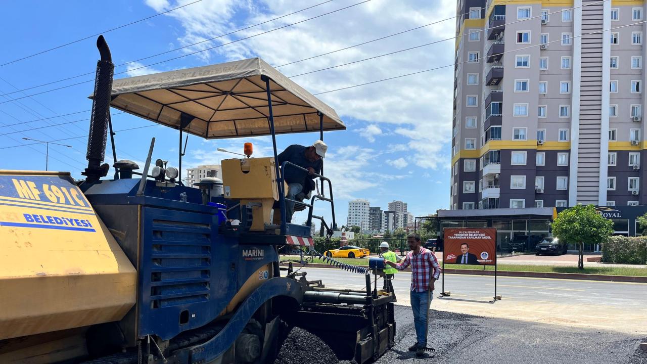 Yenişehir Belediyesi yol yapım çalışmalarını aralıksız sürdürüyor