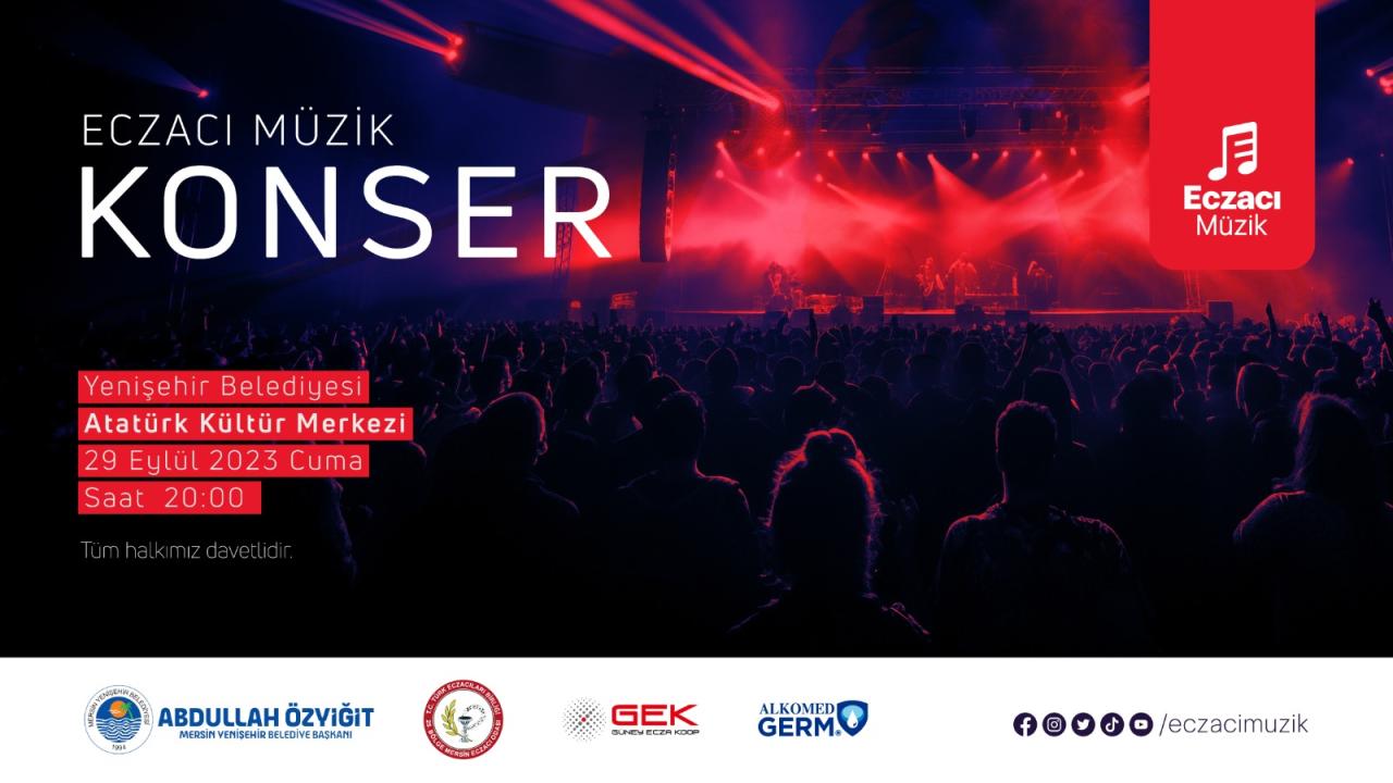 Yenişehir Belediyesi Eczacı Müzik konserine ev sahipliği yapıyor