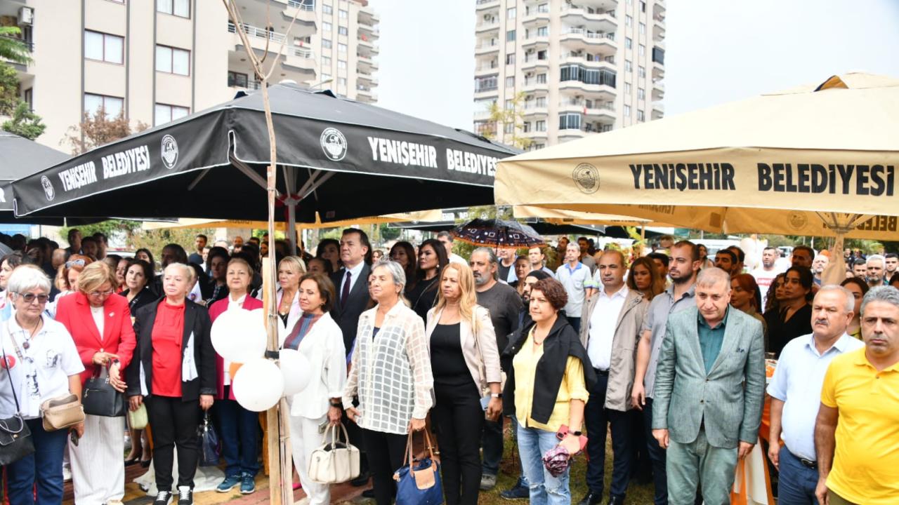 Yenişehir Belediyesi yenilediği parka Türk Kadınlar Birliği adını verdi