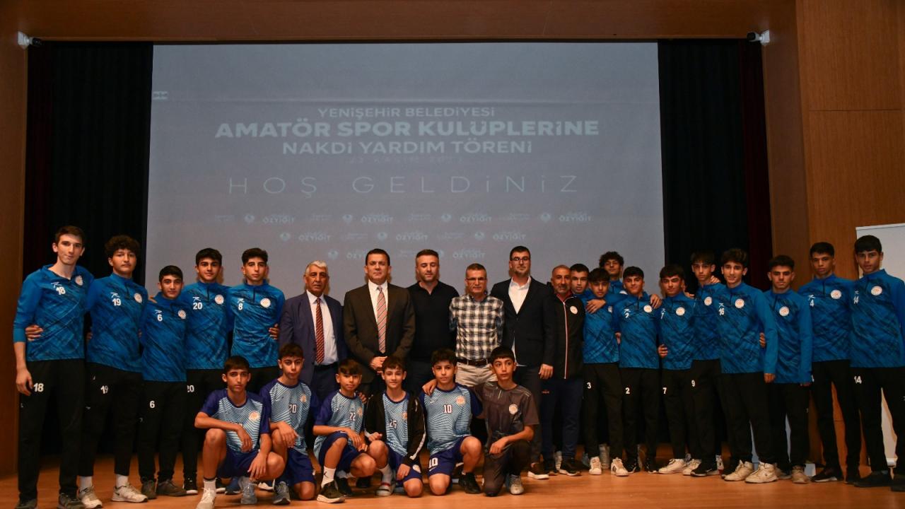 Yenişehir Belediyesinden 51 amatör spor kulübüne 650 bin TL destek