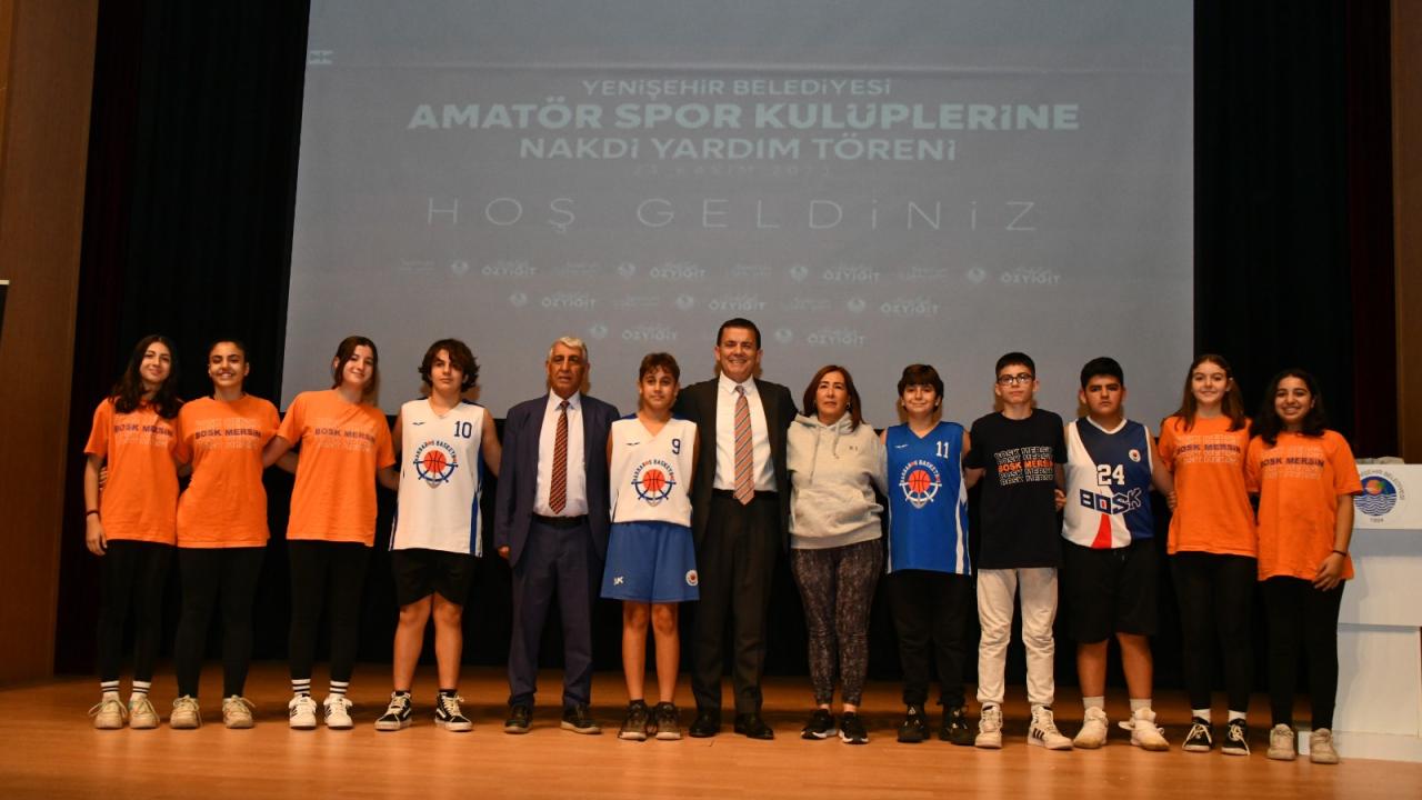 Yenişehir Belediyesinden 51 amatör spor kulübüne 650 bin TL destek