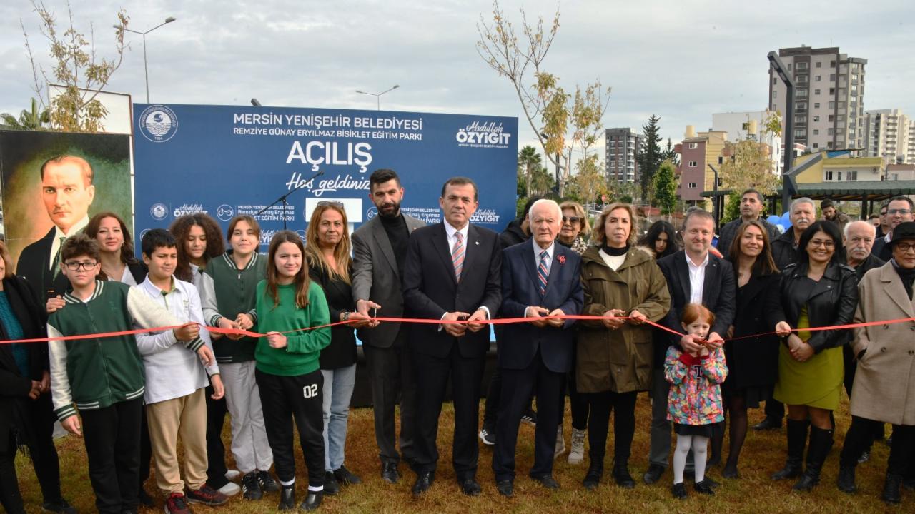 Yenişehir Belediyesi 5 bin metrekarelik bisiklet eğitim parkı açtı