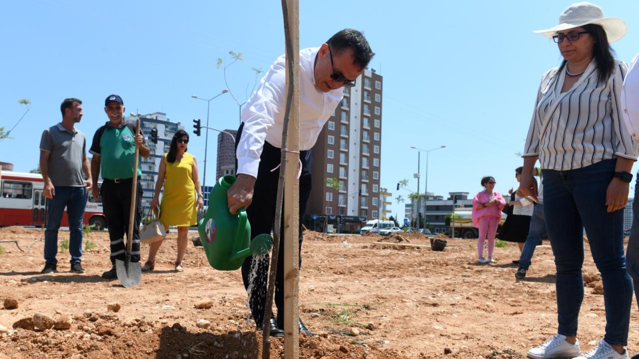 Yenişehir Belediyesi ağaçlandırma çalışmalarını sürdürüyor
