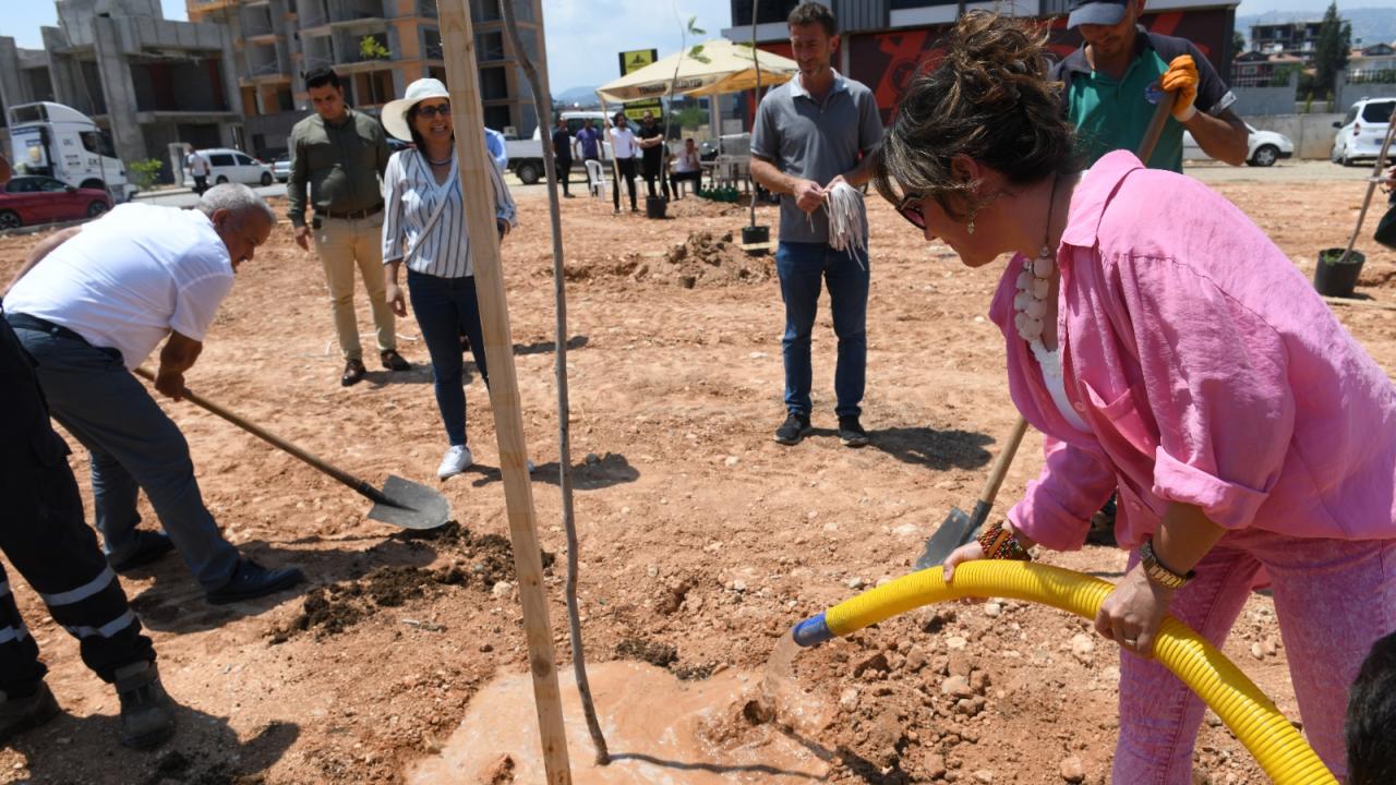Yenişehir Belediyesi ağaçlandırma çalışmalarını sürdürüyor