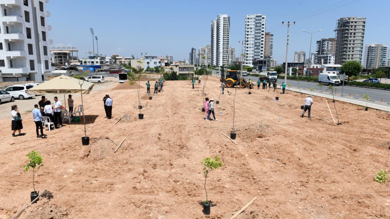 Yenişehir Belediyesi ağaçlandırma çalışmalarını sürdürüyor