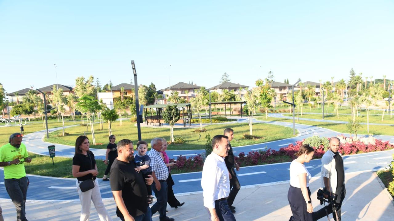 Başkan Özyiğit, Yenişehir Belediyesi Bisiklet Eğitim Parkı’nı gezdi