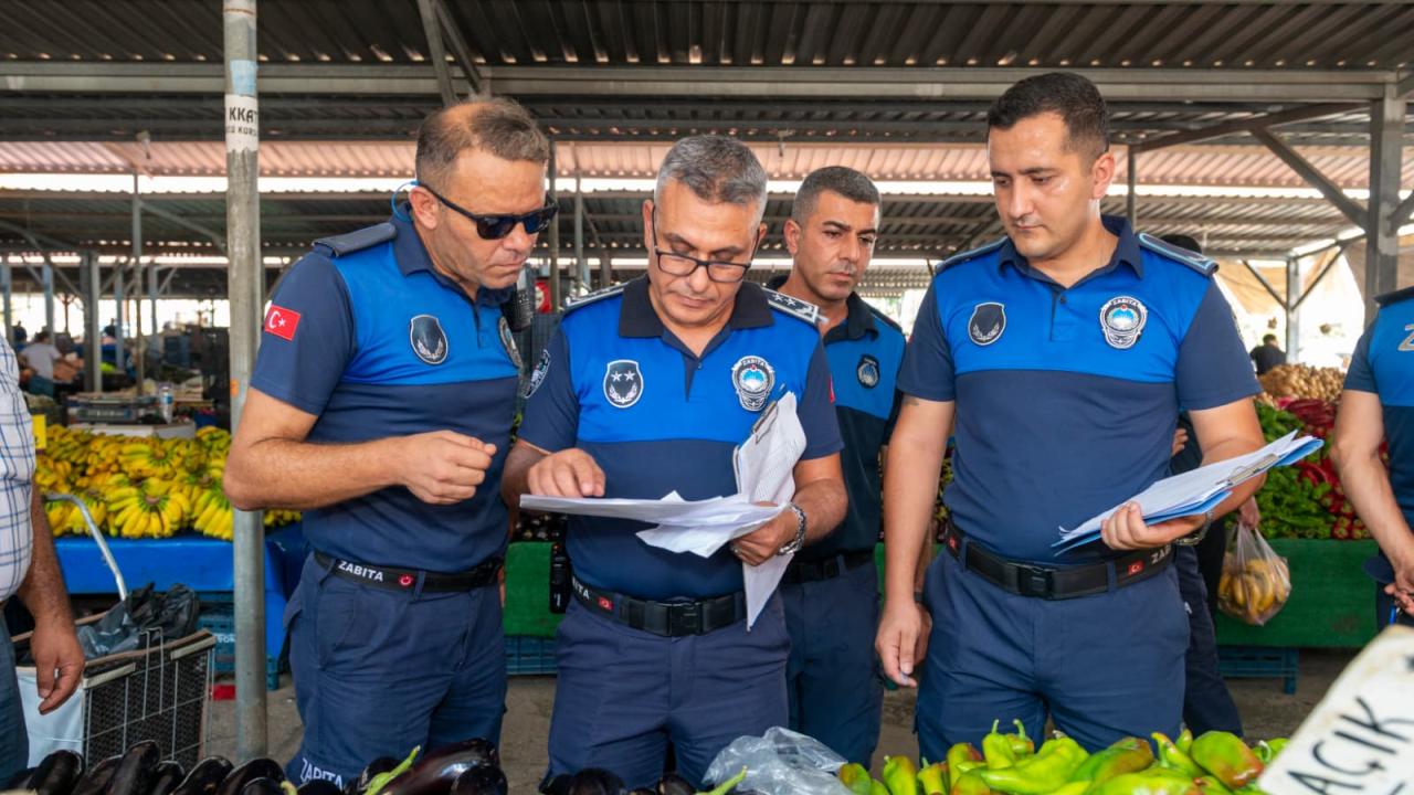 Yenişehir Belediyesi semt pazarlarında denetimlerini sürdürüyor