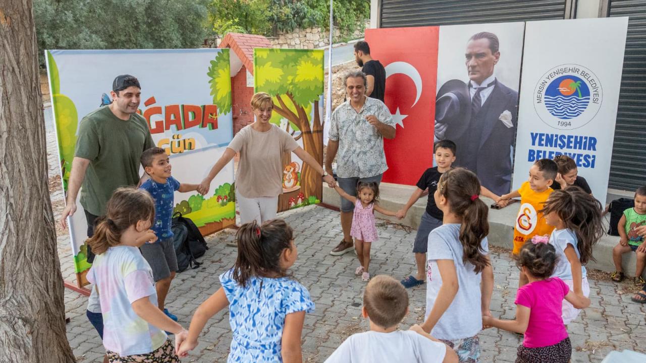 Yenişehir Belediyesi mahallelerde çocuklar için renkli etkinlikler düzenliyor