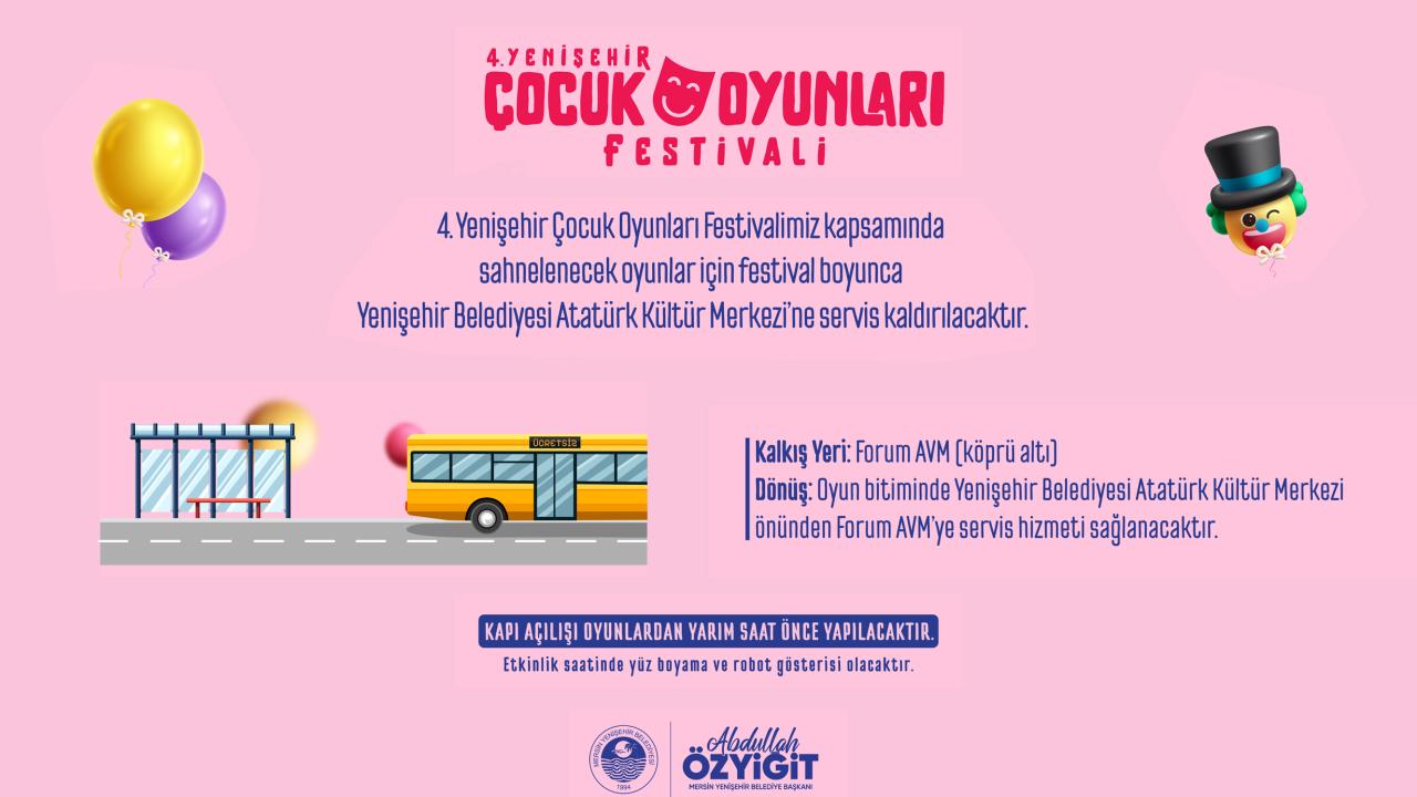 4. Yenişehir Çocuk Oyunları Festivali başlıyor