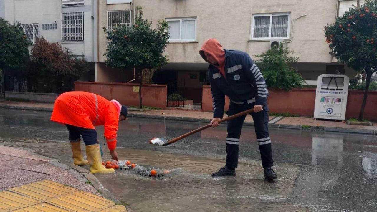 Yenişehir Belediyesi Yağışa Karşı Sahada: Merkez ve Kırsalda Eş Zamanlı Müdahale