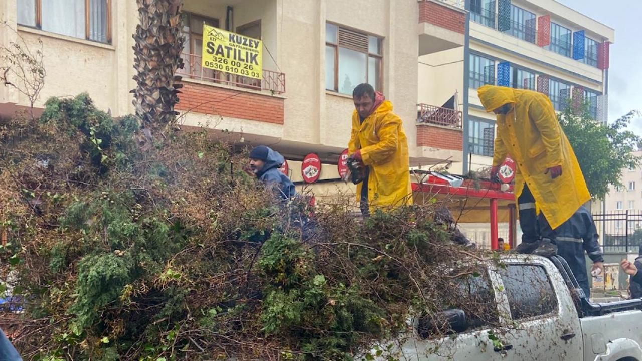 Yenişehir Belediyesi fırtınaya karşı seferber oldu!