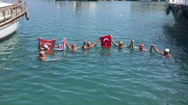 Mersin’den Girne’ye 30 Saatte Yüzdüler