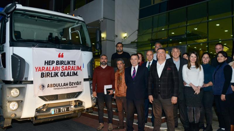 Yardımlar Yenişehir’den Bölgeye Gönderildi