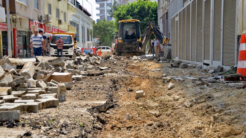 Alanya Sokağı çalışmaları başladı