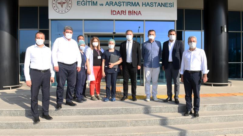 Başkan Özyiğit, Aziz Aydınlık’ın durumu hakkında bilgi aldı