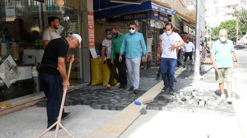 Başkan Özyiğit’ten Alanya Sokağı’nda yoğun mesai 