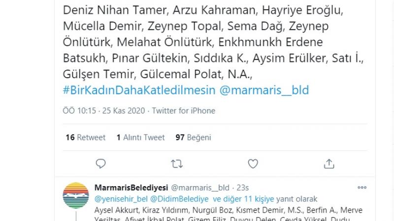 Kadına yönelik şiddete tweet zinciri ile dikkat çektiler