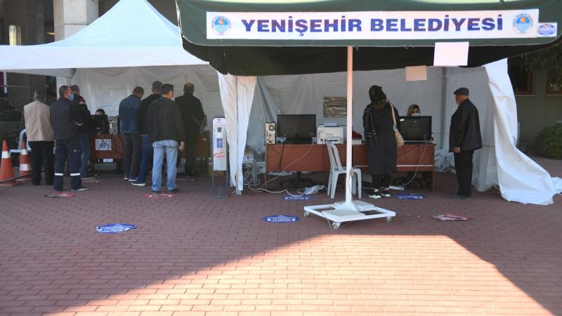 Yenişehir Belediyesinde hafta sonu vezneler açık