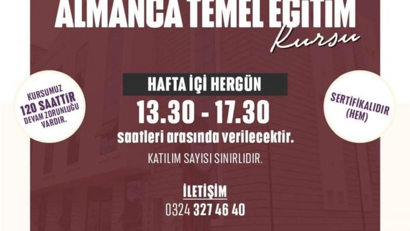 Yenişehir Belediyesi'nden ücretsiz Almanca kursu
