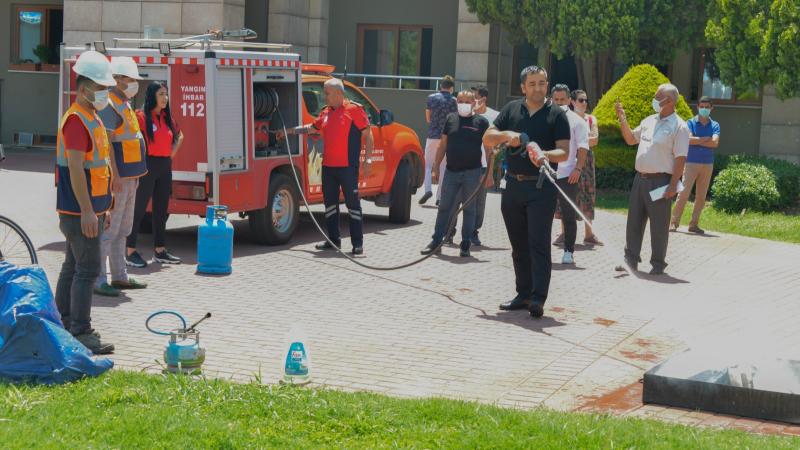 Yenişehir Belediyesi personeline yangın eğitimi