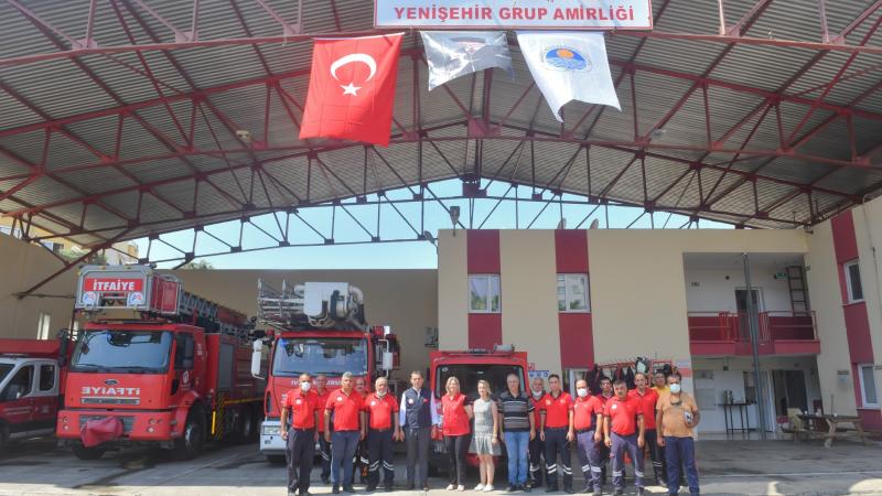 Başkan Özyiğit’ten itfaiye ekiplerine teşekkür ziyareti