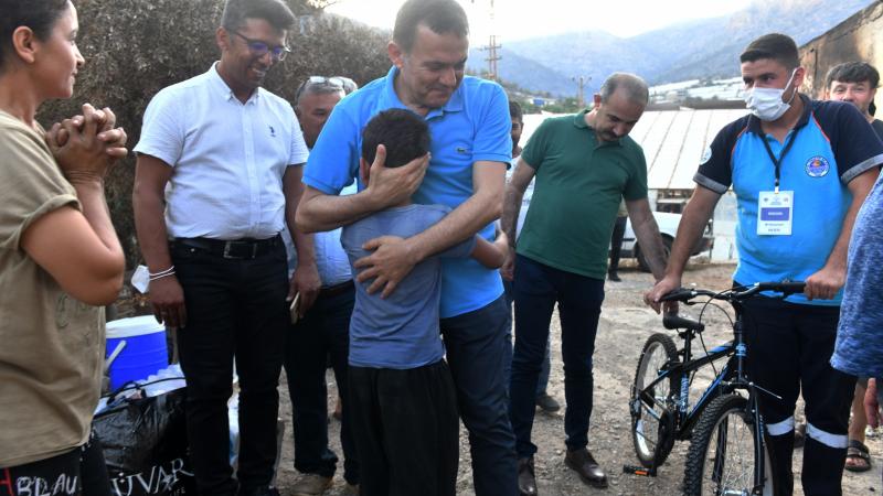 Yenişehir Belediyesi tüm imkânlarıyla yangın bölgesinde