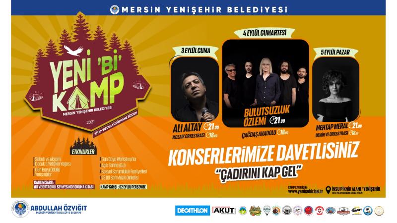 Yenişehir Belediyesi, doğaseverleri Yeni ‘Bİ’ Kampta buluşturacak