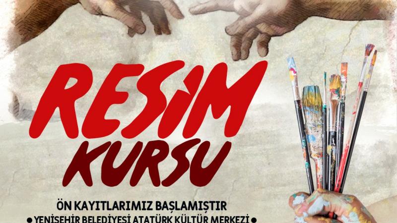 Yenişehir Belediyesi resim kursları için ön kayıtlar başladı