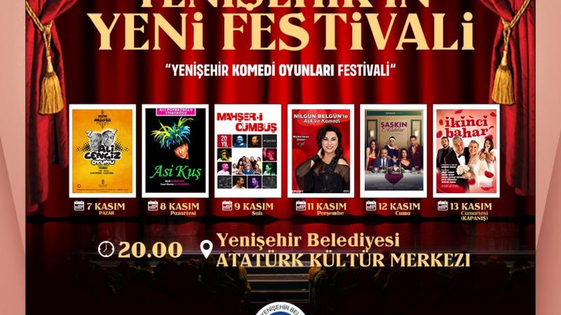 Yenişehir Komedi Oyunları Festivali başlıyor