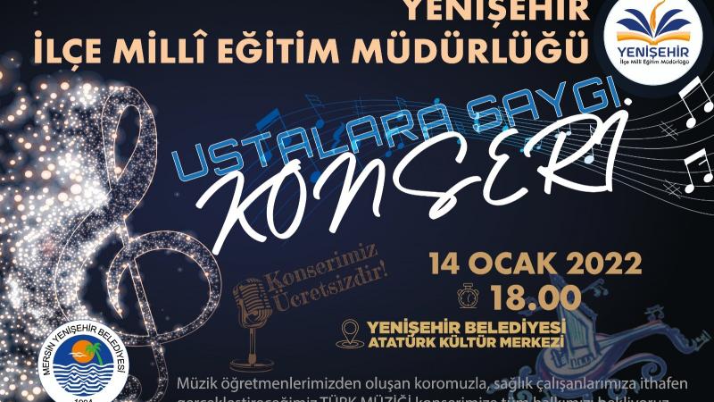 Yenişehir’de sağlık çalışanlarına ithafen konser