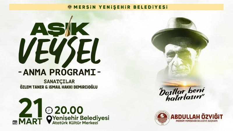 Yenişehir Belediyesinden Aşık Veysel’i anma programı