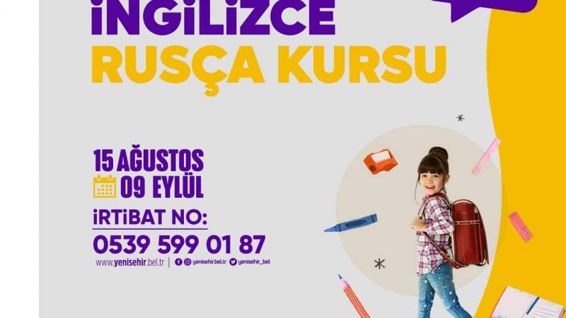 Yenişehir Belediyesinden online İngilizce ve Rusça kursu