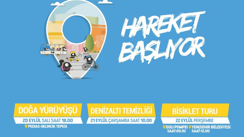 Yenişehir Belediyesinden 7 günlük sağlıklı hareketlilik etkinliği