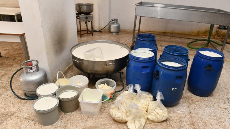 Yenişehir Belediyesinden kaçak peynir imalathanesine baskın