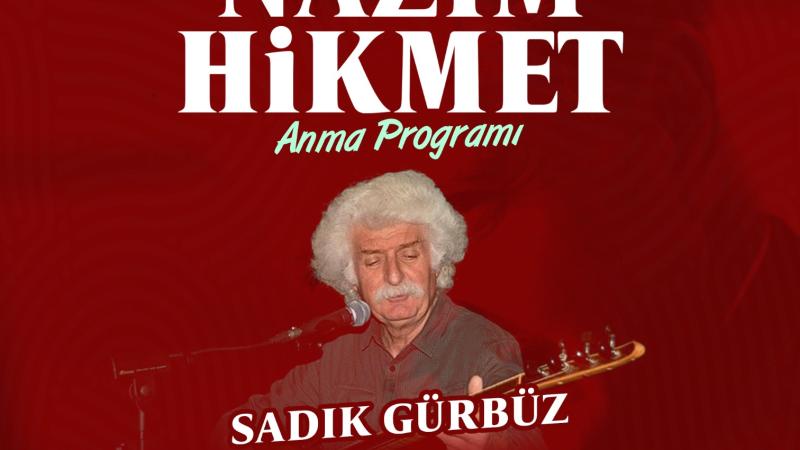 Büyük usta Nazım Hikmet'i, Yenişehir'de şiir ve müzikle anıyoruz.