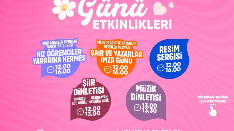 Anneler Günü Etkinlikleri (Cumartesi)