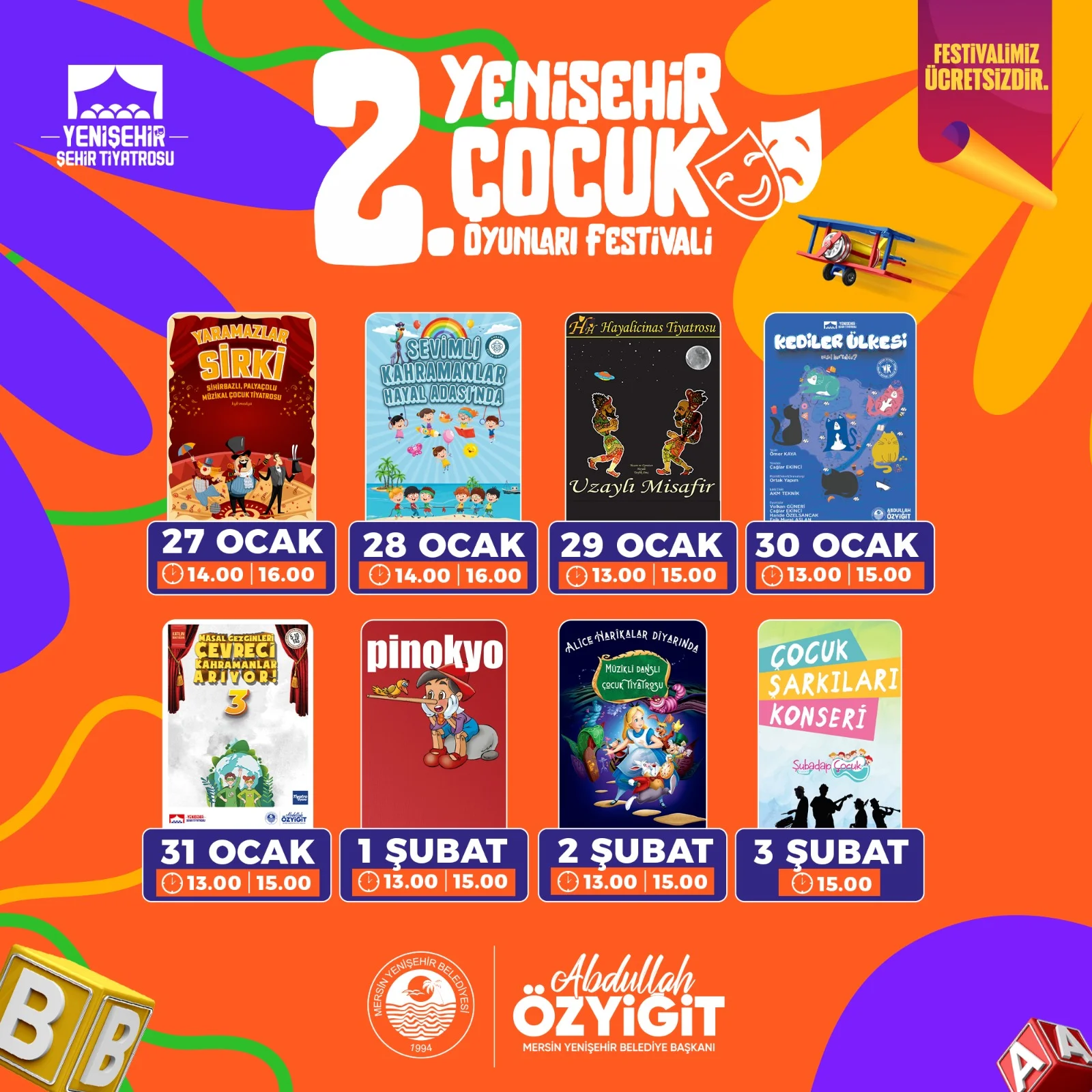 2. Yenişehir Çocuk Oyunları Festivali