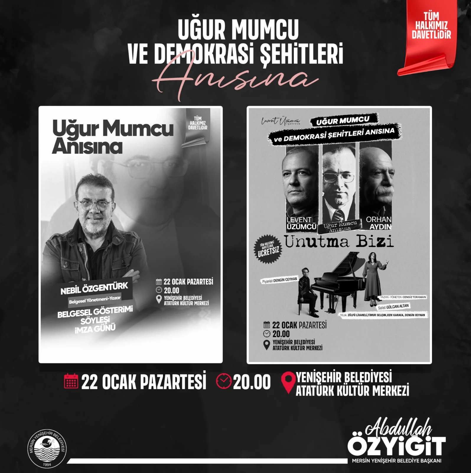 Uğur Mumcu ve Demokrasi Şehitleri Anısına